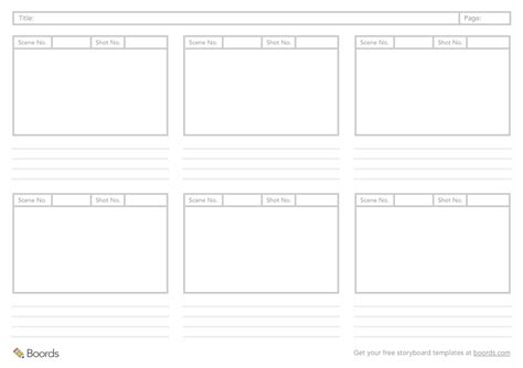 Free Storyboard Template Powerpoint - PRINTABLE TEMPLATES