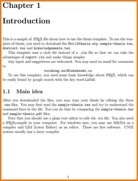 introduction to report writing examples