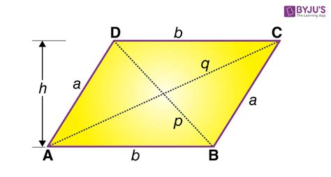 Rhomboid | Rhomboid Shape | Definition, Formulas, Properties & Example