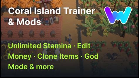 Coral Island Trainer & Mods (God Mode, Unlimited Stamina, Edit Money ...