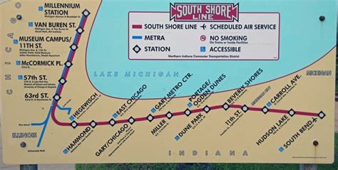 South Shore Line System Map