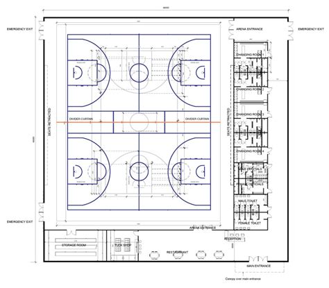 Basketball Court Floor Plan