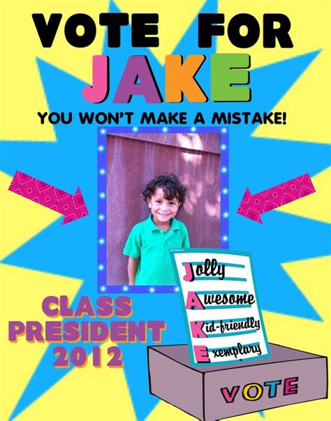 Make a Class President Election Poster | School Election Poster Ideas ...