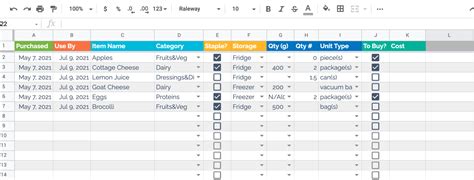 Inventory Tracking Template Google Sheets