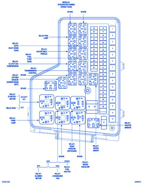 Dodge Diplomat 1989 Integrated Fuse Box/Block Circuit Breaker Diagram ...