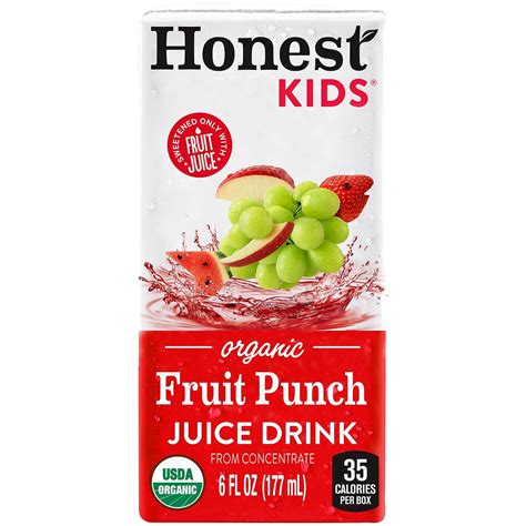 Honest Kids Organic Fruit Juice Drink Boxes, Assorted Flavors (6 oz ...