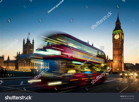 Night View London Bus Double Decker Stock Photo 563935186 | Shutterstock