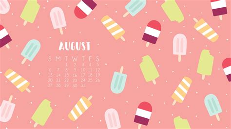 August Wallpaper Calendar & Quote – Short Stop Designs