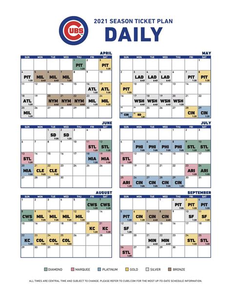 Cubs 2024 Schedule Printable