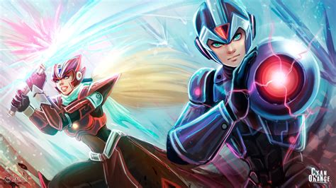 Megaman & Zero - Fanart & Wallpaper, Cyan Orange on ArtStation at https ...