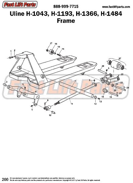 Manual Pallet Jack Parts - 125,000 Parts – tagged "uline" – Fast Lift Parts