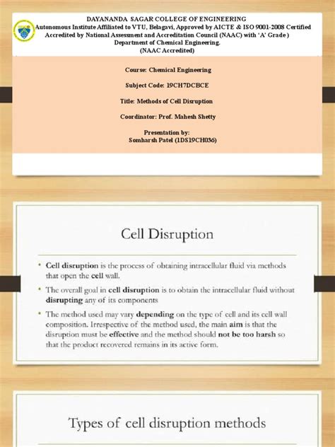 Cell Disruption | PDF