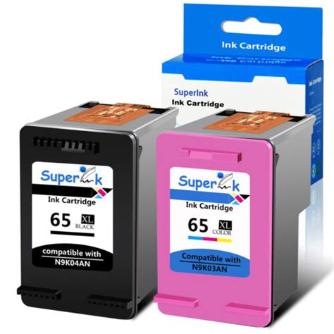 2PK Ink Cartridges for HP 65XL Deskjet 2600 2622 2652 3755 ENVY 5052 ...