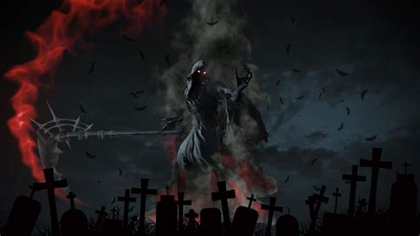 2560x1440 Resolution Grim Reaper Artwork 1440P Resolution Wallpaper ...