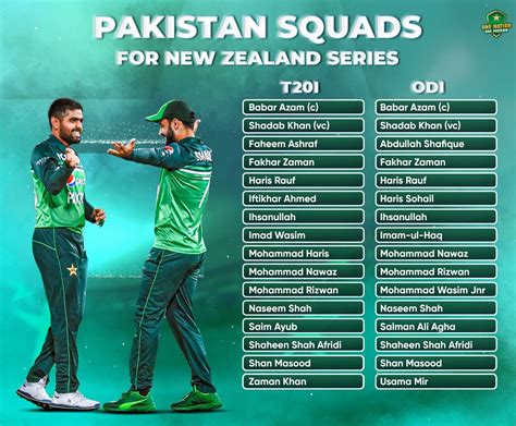 PAK Squad vs NZ: Babar Azam Returns To Lead Pakistan In Home Series ...