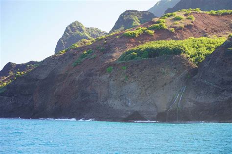 Waiahuakua Falls, Hoolea Falls, and the Na Pali Coast Waterfalls ...