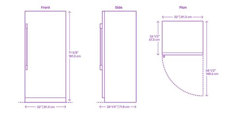 Frigidaire Single Door Refrigerator - 19 Cu Ft Dimensions & Drawings ...