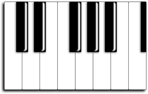 Blank Piano Keyboard - ClipArt Best