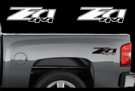 2- Chevy Z71 4x4 2007 - 2013 Decals Silverado GMC Sierra Truck Vinyl ...