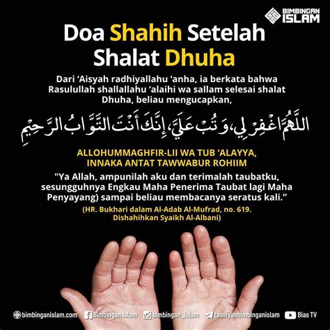 Doa Sesudah Sholat Sesuai Sunnah