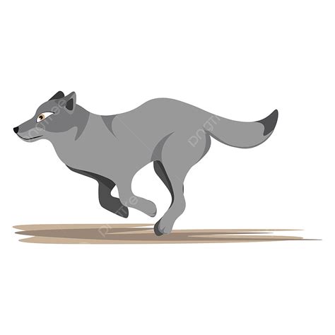 Wolf Illustration Vector Hd PNG Images, Drawing Of A Running Wolf ...