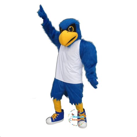 Blue Handsome Falcon Mascot Costume Free Shipping