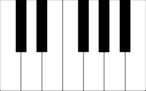 Piano Keys (multi) Clip Art at Clker.com - vector clip art online ...