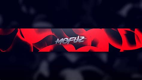 Red Youtube Banner Template