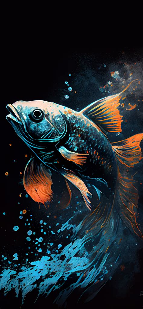 Fish Aesthetic Black Wallpapers - Fish Aesthetic Wallpaper iPhone