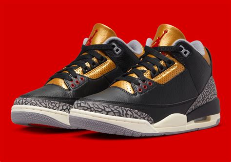 Air Jordan 3 "Black Cement Gold" CK9246-067 | SneakerNews.com