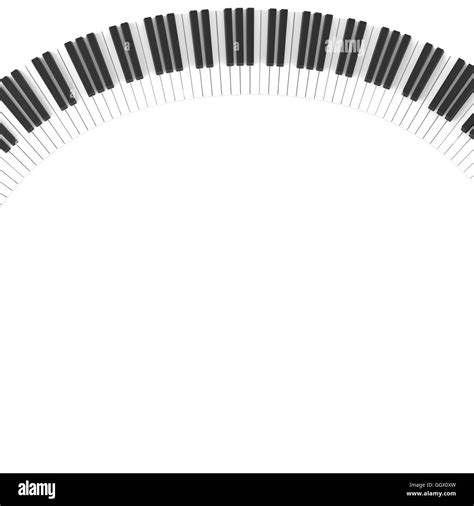 isolated black and white piano keyboard Stock Photo - Alamy