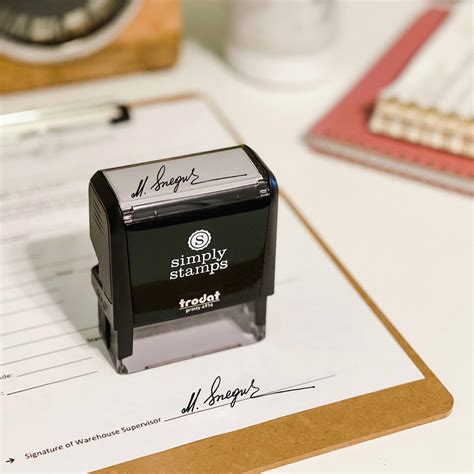 Personalized Signature Stamp Self Inking Signature Stamp | Etsy