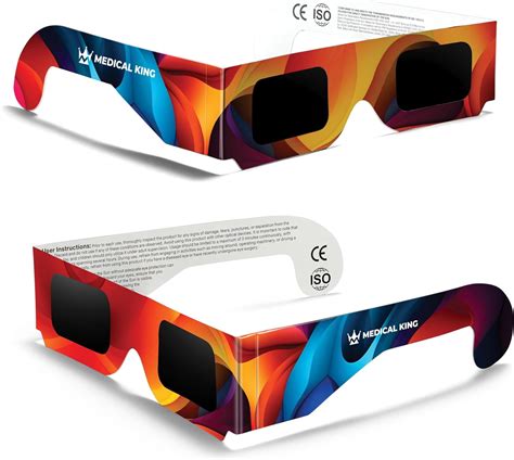 Solar Eclipse Glasses 2 pack - 2024 CE and ISO Certified Multicolor ...