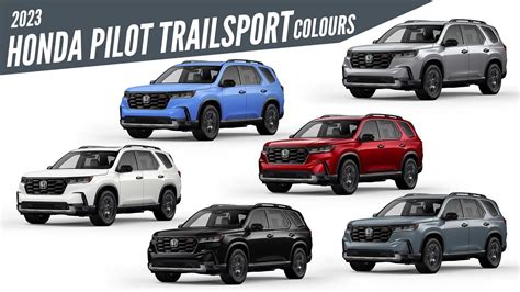 2023 Honda Pilot TrailSport SUV - All Color Options - Images | AUTOBICS ...