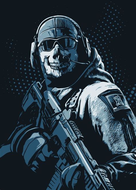 Ghost Call of Duty Illustration | Call of duty ghosts, Call of duty ...