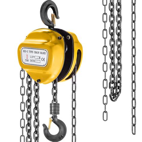 Buy VEVOR Chain Hoist 2200lbs/2ton Chain Block Hoist Manual Chain Hoist ...