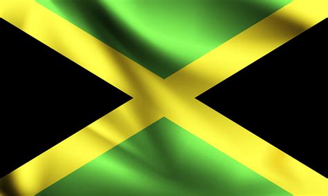 Jamaica 3d flag 1228927 Vector Art at Vecteezy