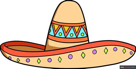 How to Draw a Sombrero - Really Easy Drawing Tutorial