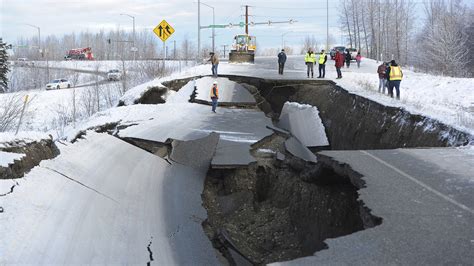 Alaska earthquake: Photos show damage to roads, businesses in and ...