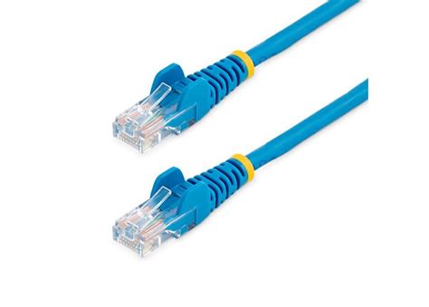 StarTech.com Cat5e Ethernet Cable 50 ft Blue - Cat 5e Snagless Patch ...