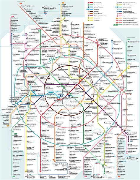 Moscow metro map