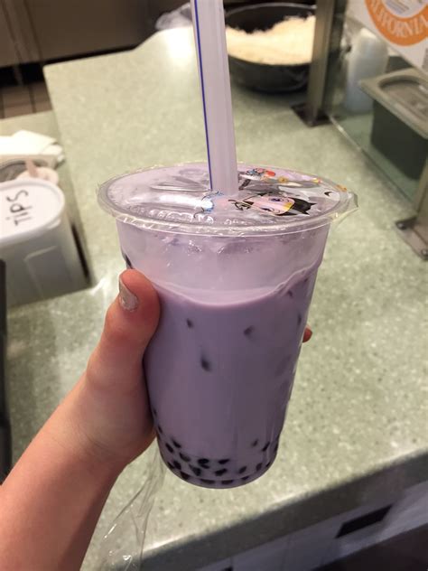 Taro bubble tea is life. | Taro bubble tea, Bubble tea boba, Bubble tea