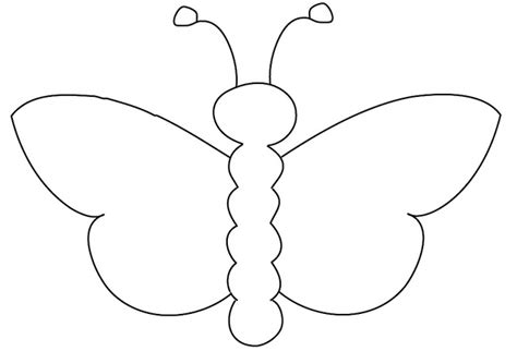 butterfly outline - Clip Art Library