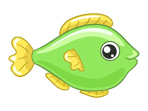 Ilustración de Dibujos Animados De Peces Verdes y más Vectores Libres ...