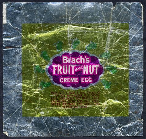 Brach's Fruit and Nut Creme Egg - foil wrapper - 1950's | Flickr