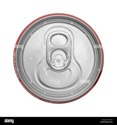 Top View Of Closed Soda Can Isolated on White Background Stock Photo ...