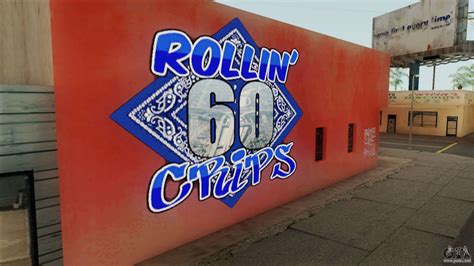 Rollin 60 Crips Mural for GTA San Andreas