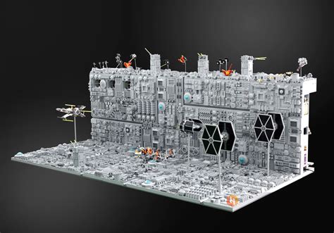 Super Detailed and Huge LEGO Diorama of The STAR WARS Death Star Trench ...