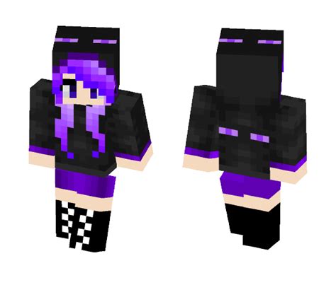 Download enderman girl Minecraft Skin for Free. SuperMinecraftSkins