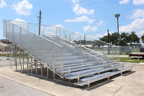 15 Row 43.5ft Aluminum Bleacher - Southeastern Seating